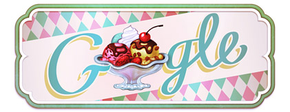 119 ปี Ice Cream Sundae by Google Logo