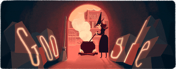 Doodles Google ในวัน ฮัลโลวีน (Halloween) google - halloween
