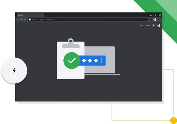หน้าต่างเบราว์เซอร์ Chrome ในโหมดมืดที่แสดงไอคอนประสิทธิภาพการทำงานของ Chrome