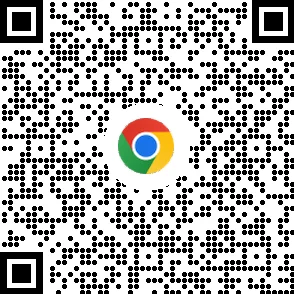 คิวอาร์โค้ดสำหรับดาวน์โหลดเบราว์เซอร์ Chrome ในอุปกรณ์เคลื่อนที่
